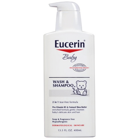 Eucerin Baby Wash & Shampoo is best hair growth shampoos on the market for kids, Best Kids Shampoos for Each Hair Type (2021 2022 Review)