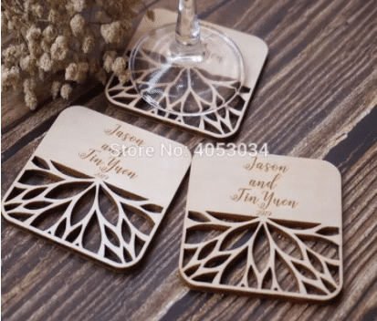 Custom Coasters is top cheap wholesale price for wedding favors, door gifts, cenderahati kahwin, wedding gifts - buy online, Popular Shops for Wedding Favours in Popular Shops for Wedding Favours in Malaysia, 6 Hot Wedding Favors to Choose for your Guests,