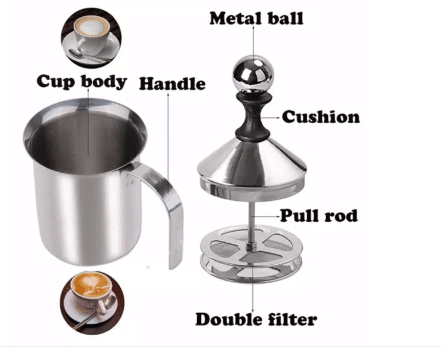 MEMDOO Manual Milk Frother Pitcher is Top 6 Best Milk Frothers You Can Buy in Malaysia, What can I use instead of a milk frother?, What is the most powerful milk frother?, Are handheld milk frothers worth it?, Which is the best milk steamer?, What can a milk frother be used for?, 6 best milk frothers to make a proper coffee at home, Which type of milk frother is best?, Are milk frothers worth the money?, What is the difference between a milk steamer and frother?,