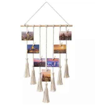 What is a unique birthday gift? Macrame Hanging Photo Display is a unique birthday gift for your bestie. there will be many photos of you and him/her frolicking around and they are perfect memories to keep and look at many years later