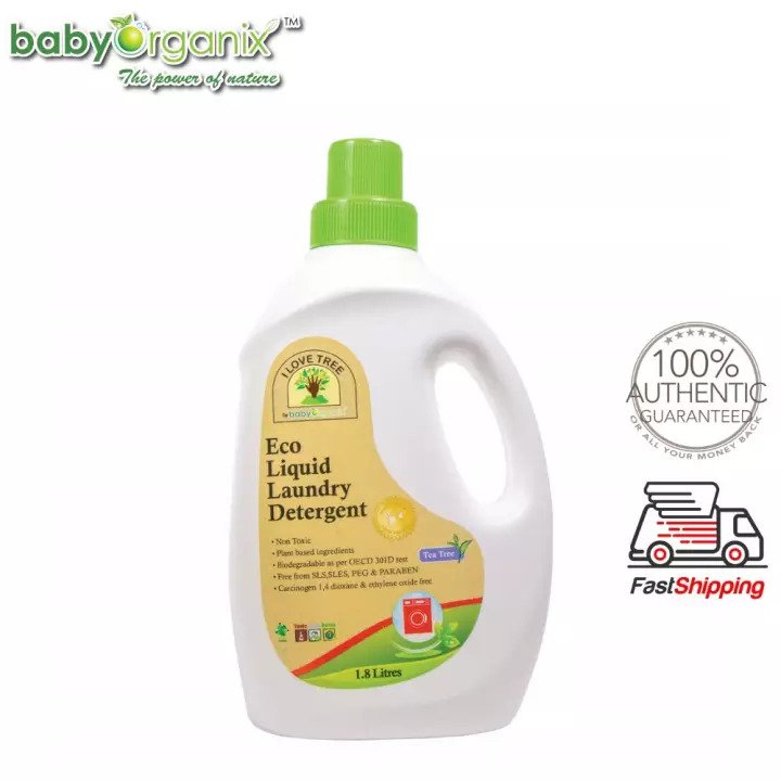 Baby Organix Eco Liquid Laundry Detergent 1800ml is Safest baby laundry detergent, Baby Detergent Singapore with Toxic-Free Baby Cloths, Which detergent is best for baby clothes?
Best baby laundry detergent Malaysia