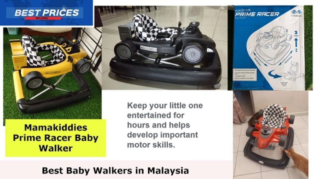 Mamakiddies Prime Racer Baby Walker Review, Mamakiddies Prime Racer Baby Walker is Top 10 baby walkers in Malaysia, the baby walker can help the infant with physical and cognitive development while they jump safely inside the walker, Where to Buy Baby Walkers in Malaysia, 10 Best Baby Walkers in Malaysia, Which brand baby walker is best? At what age should babies start using walkers?, infant baby walker,  baby walker with wheels, baby walker age,